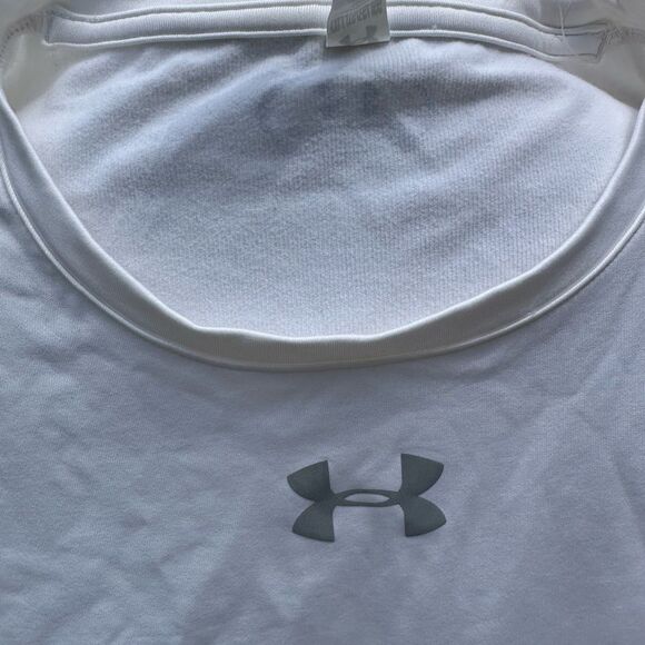 Under Armour White Long Sleeve Performance Tee - Picture 2 of 4